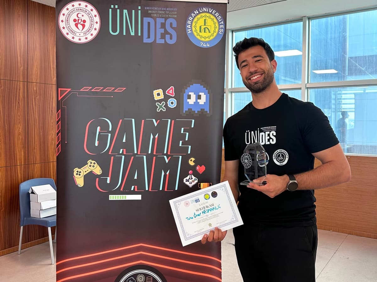 GameJam — Project Leadership. Led the GameJam project as the founding president of GameVerse and coordinator of the ÜNİDES project, contributing to both the organization and execution of the event.